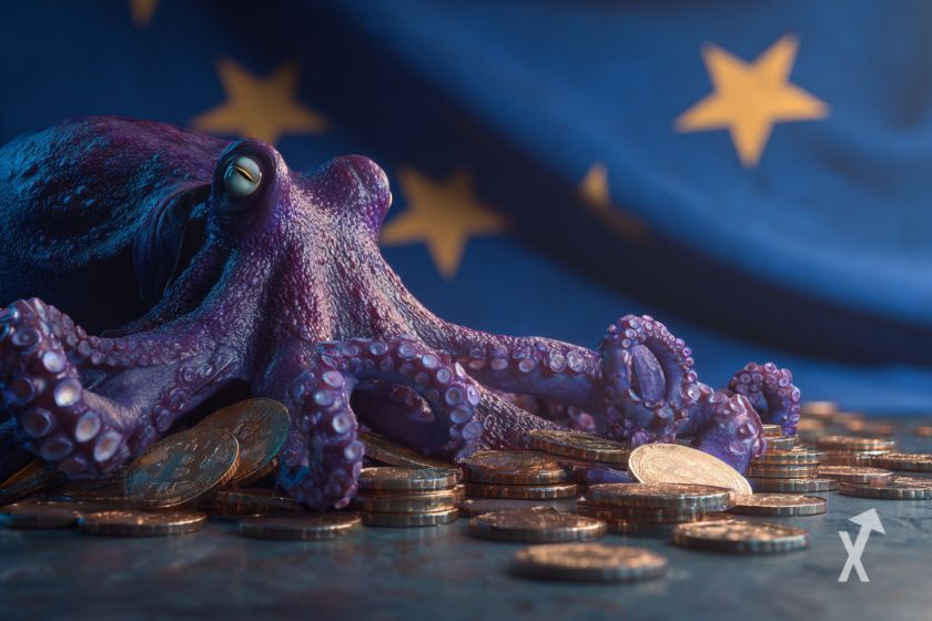 MiCA Gesetz mit einem Kraken