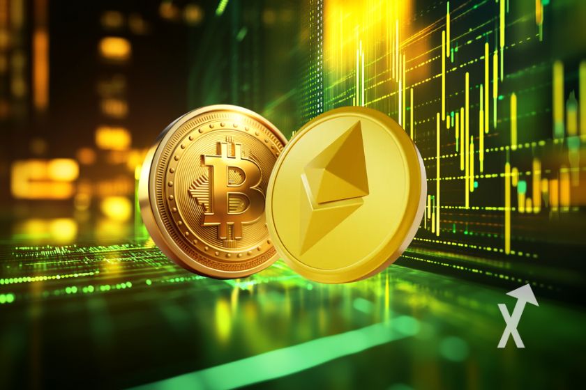 Kryptowährungen: Bitcoin, Ethereum, Blockchain-Mining-Investitionen.