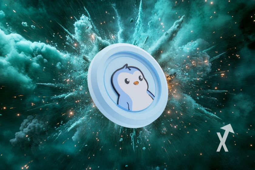 Buch-Cover mit Pinguinillustration