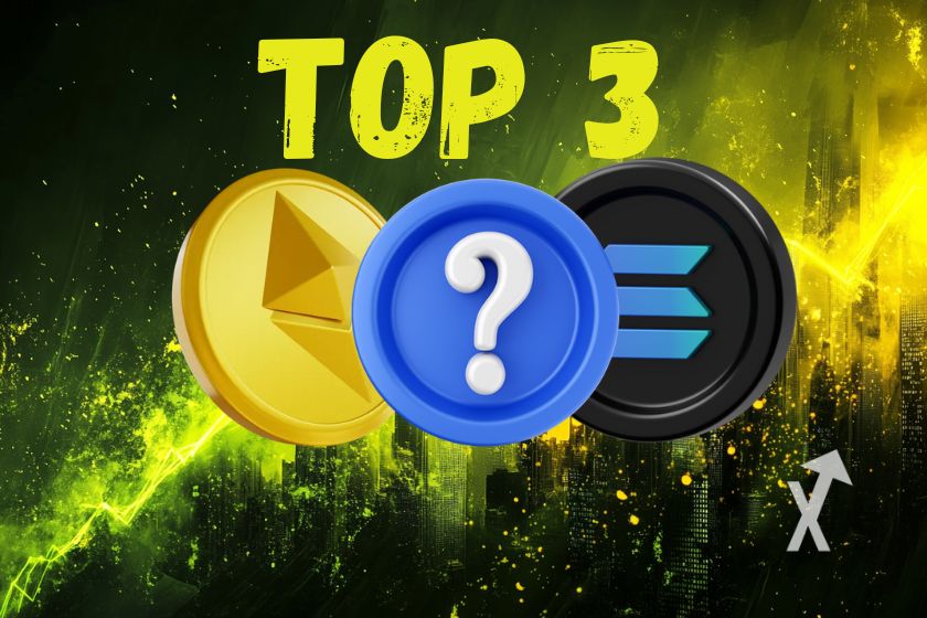 Deckblatt Top 3 Krypto ETH Sol Bonk.