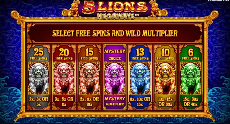 freespins 5lions megaways