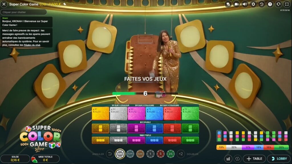 setzen super color game live