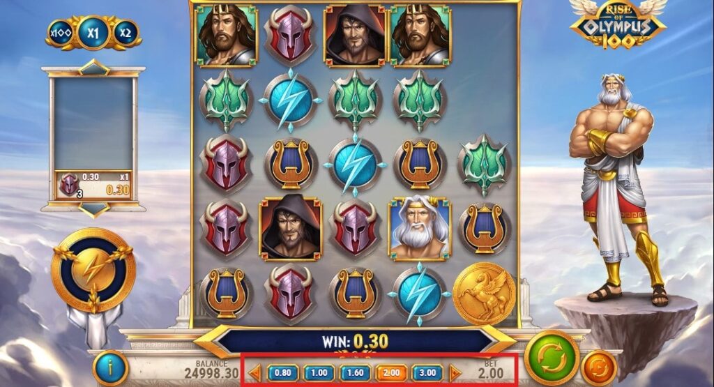 setzen auf rise of olympus