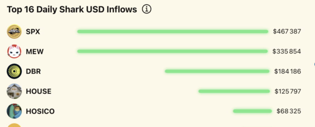 Inflows der Haie auf Solana