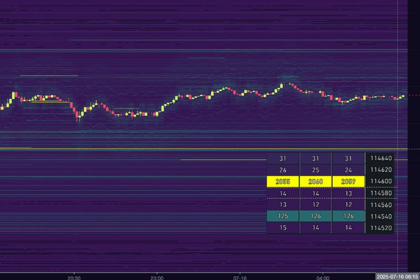 Bitcoin Orderbook Grafik