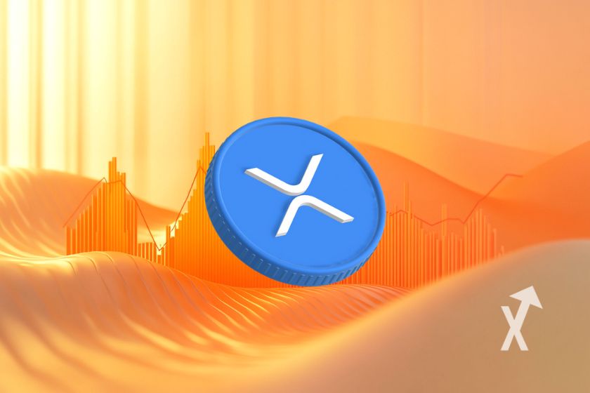 XRP Ripple Kryptowährungswährung - Digitalmünze Bildillustration