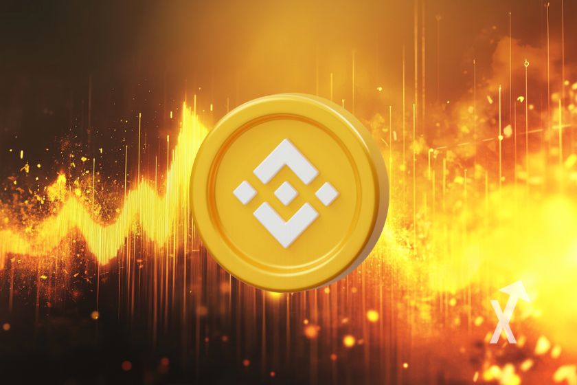 Krypto-Handelsplattform Binance Logo-Bildicon