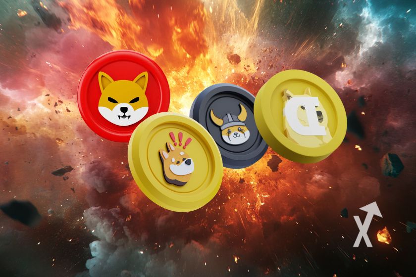 Deutschland: Memecoins Doge Shib Bonk Floki