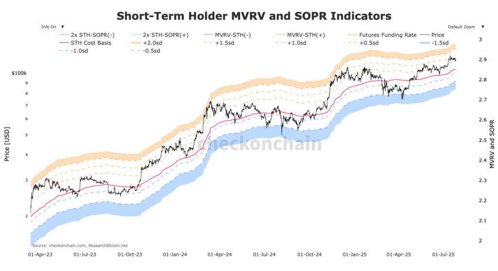 Grafik MVRV SOPR STH BItcoin