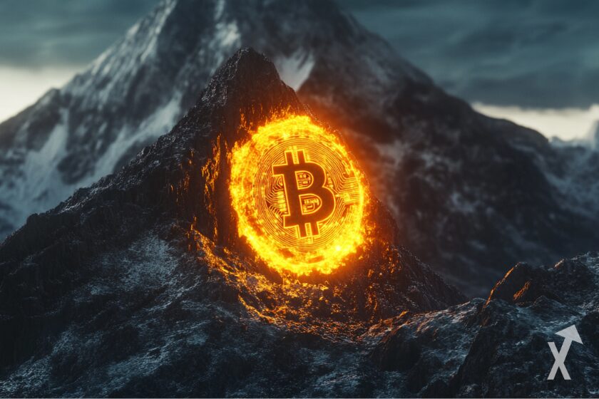 Digitale Währung – Kryptowährung Bitcoin Symbol.