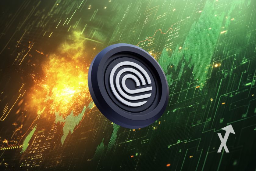 Teenager tanzen bei Sonnenuntergang am Strand.