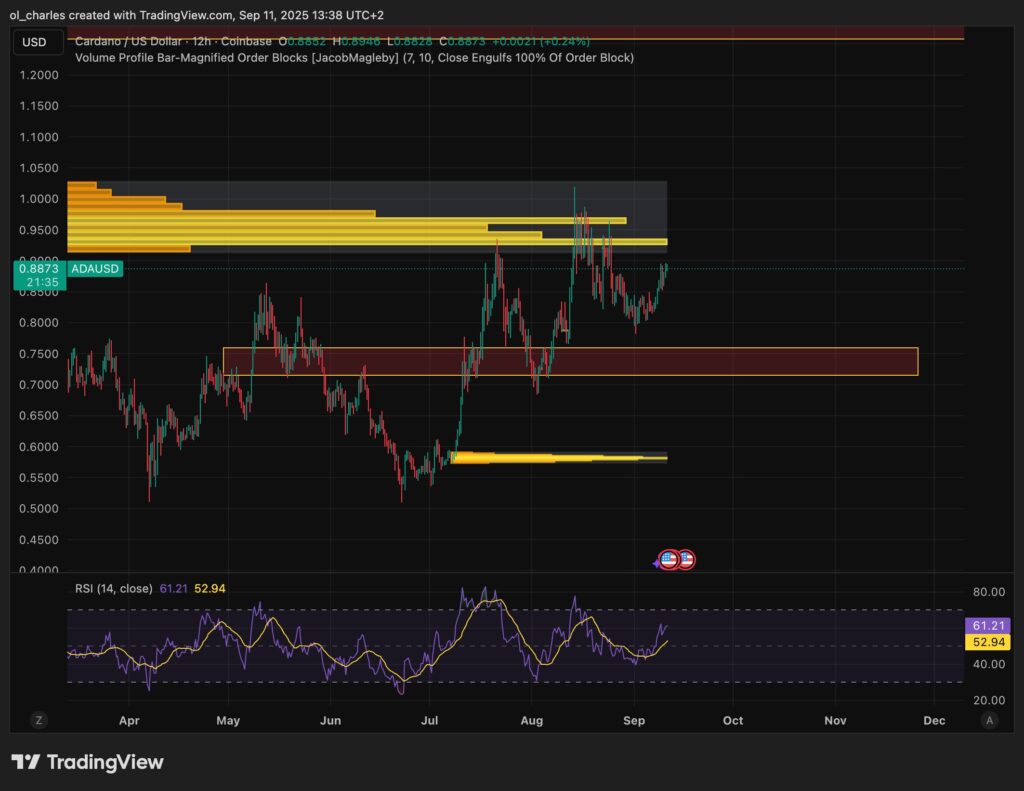 Cardano ADA Kurs im 12H-Chart