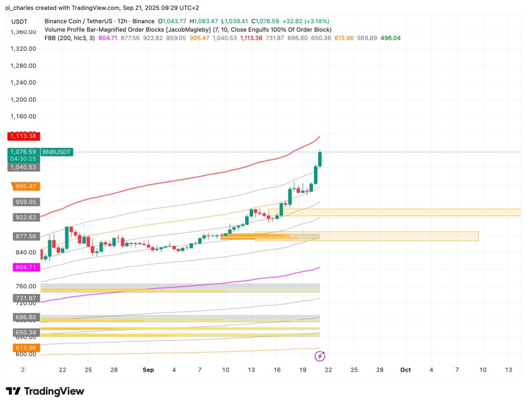 BNB Kurs im 12H Chart