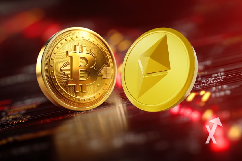 "Decke Ethereum Bitcoin ab" - "Cover Ethereum Bitcoin"