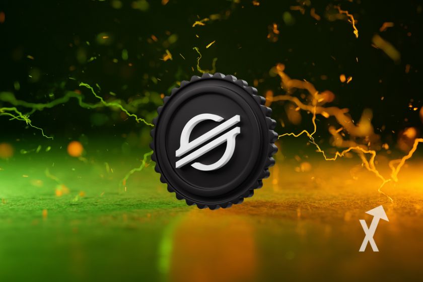 Bedeckt XLM - Kryptowährung Coverbild.