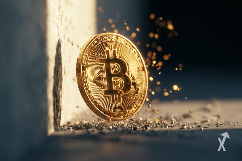 Bitcoin-Münze zur Investition und Spekulation.