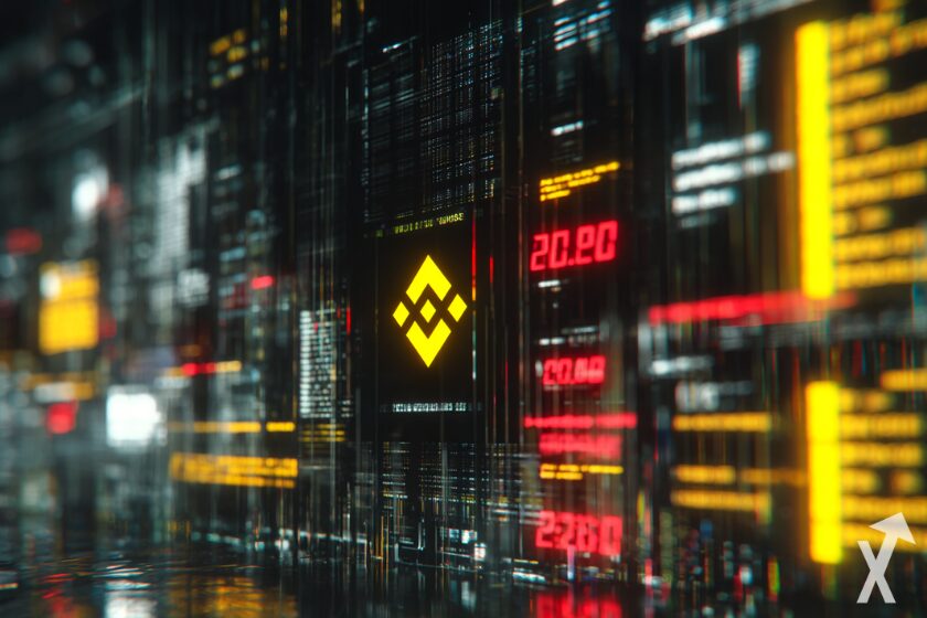 "Binance BNB logo Kryptowährung Handelsplattform"