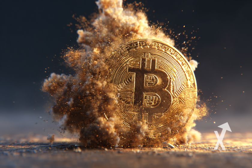 Bitcoin-BTC-Cover für virtuelle Währung.