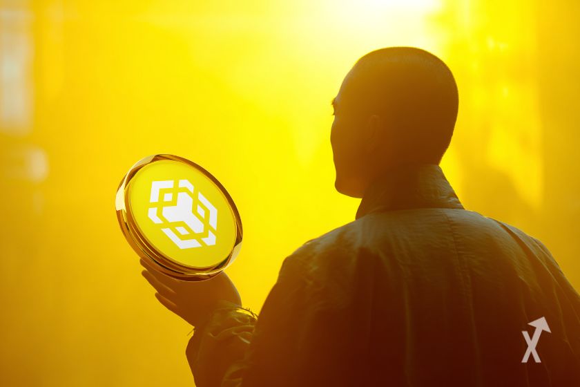 Binance-Gründer mit BNB-Token.