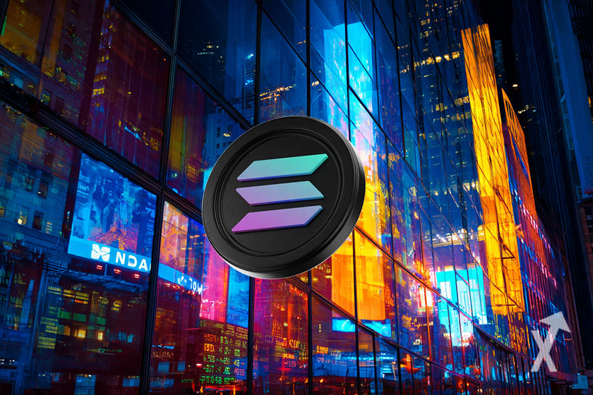 Das Solana-Token - Kryptowährung Aufstieg.