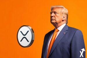 "Donald Trump XRP Münze sauber orange"