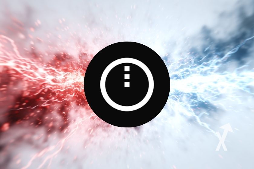 Midnight's NIGHT token logo with red and blue explosion on a white background.