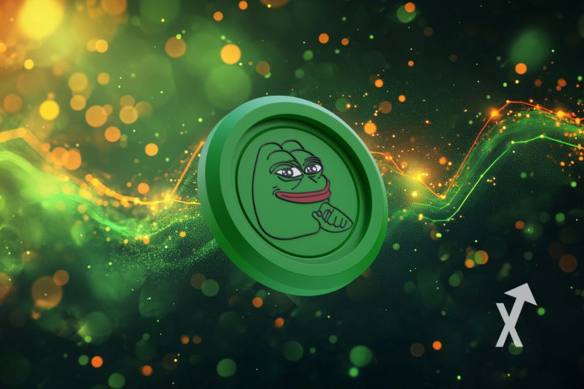 Playful frog illustration with vibrant colors.