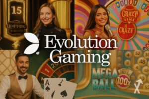 Live dealer gaming by Evolution.