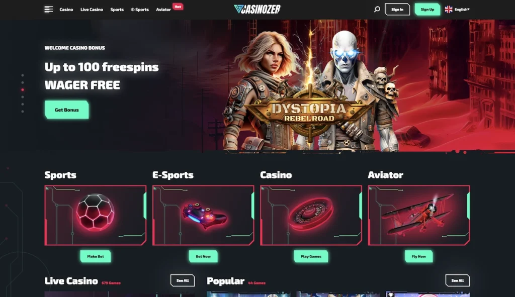 casinozer site EN