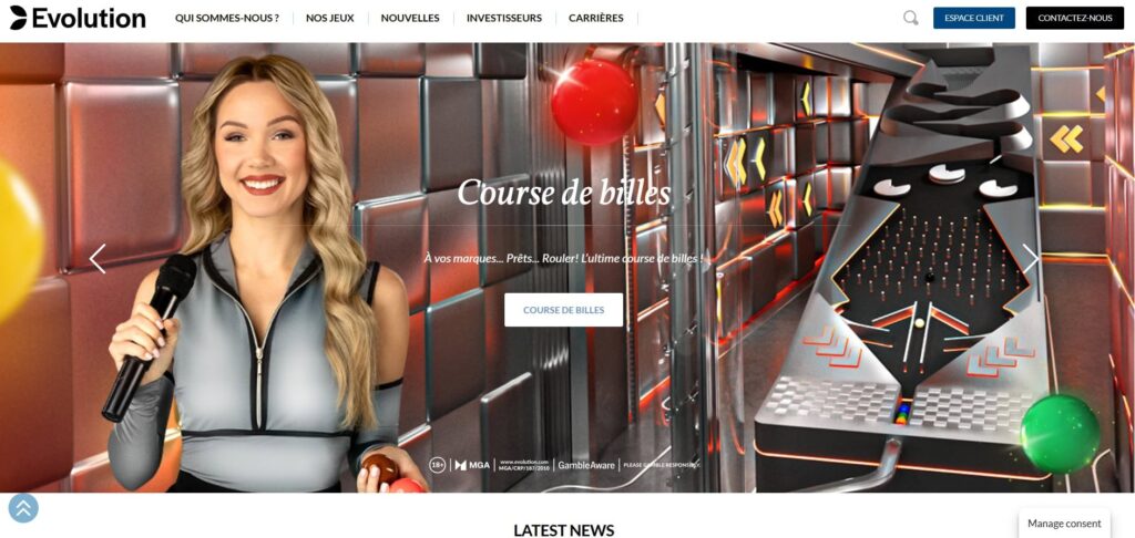 Course de billes game