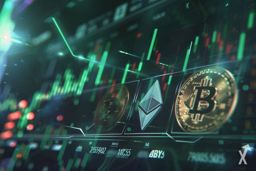 Crypto market on the rise.