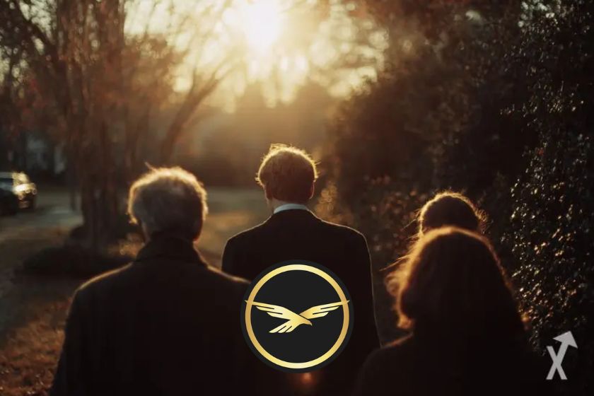 "Donald Trump coin on white background"