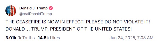 Trump's Announcement