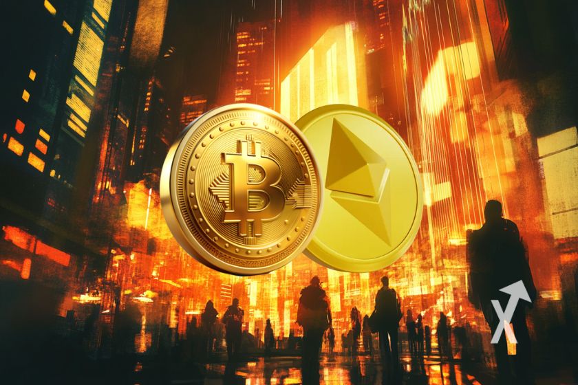 Cryptocurrency options on Bitcoin and Ethereum.