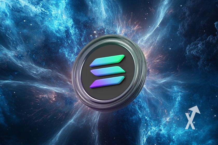 Vibrant cover design for Solana cryptocurrency.