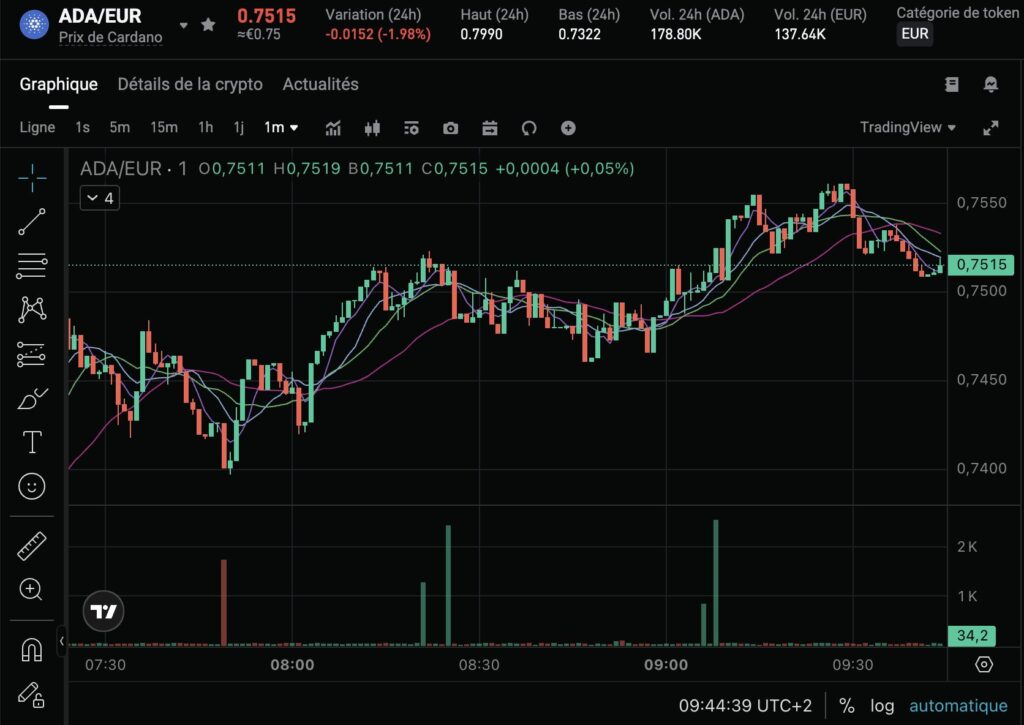 Cardano Chart, July 2025