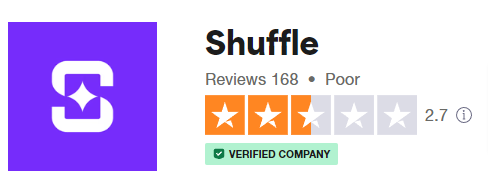 Shuffle user reviews Trustpilot