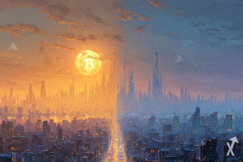 Cryptocurrency prices surging rapidly upward.