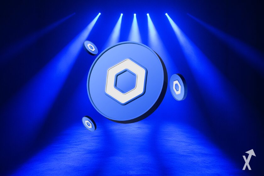 Metal fence with linked wires.