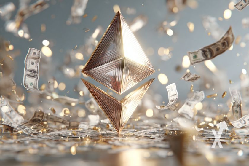 Ethereum ETH bitmine altcoin cryptocurrency illustration.