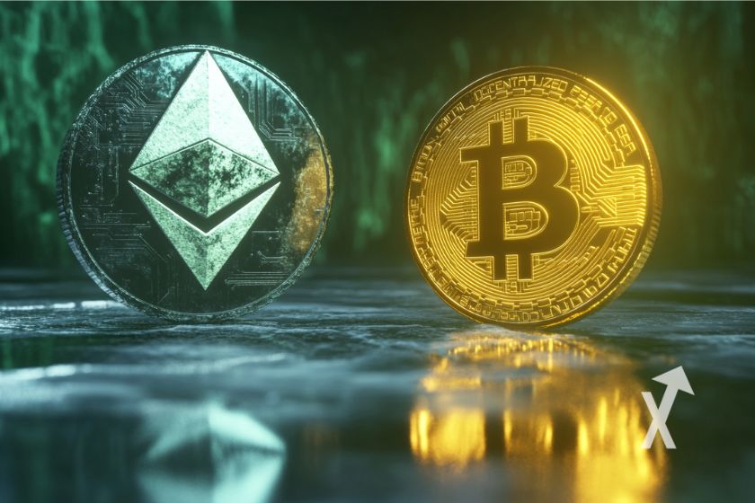 Cryptocurrency market concept cover image.
