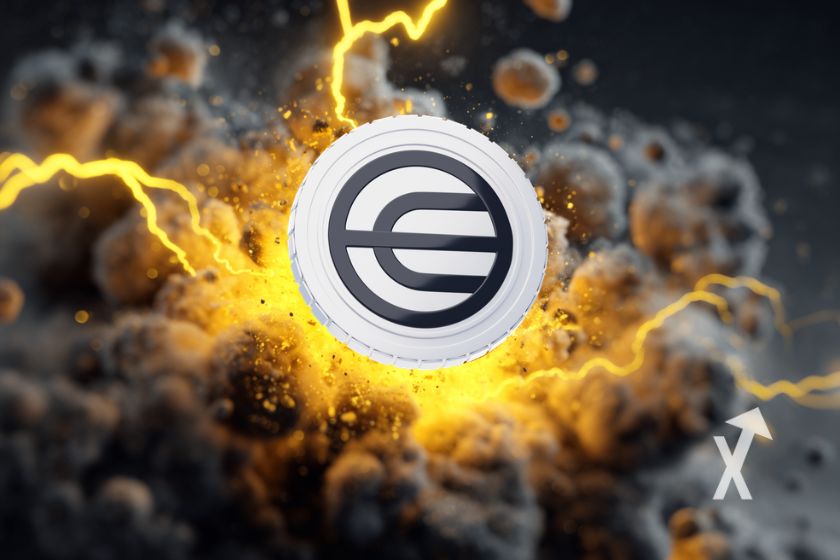 "Worldcoin Wld logo cover design"