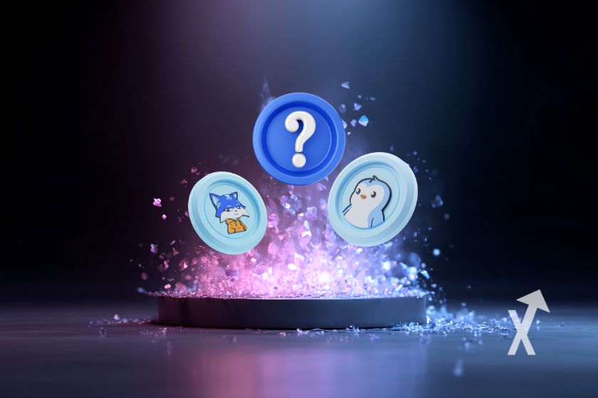 Digital currency memecoins emblematic design.