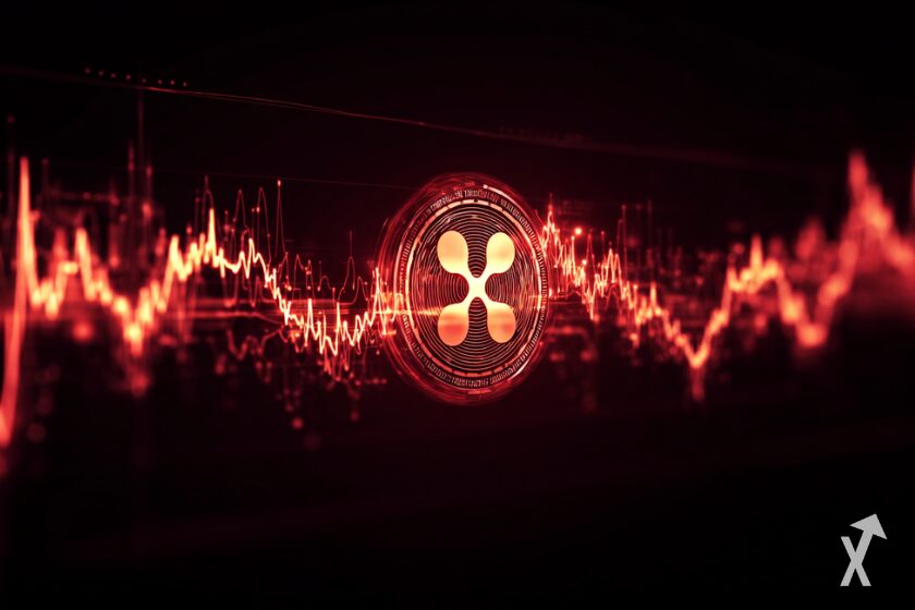 Cryptocurrency XRP, also known as Ripple.