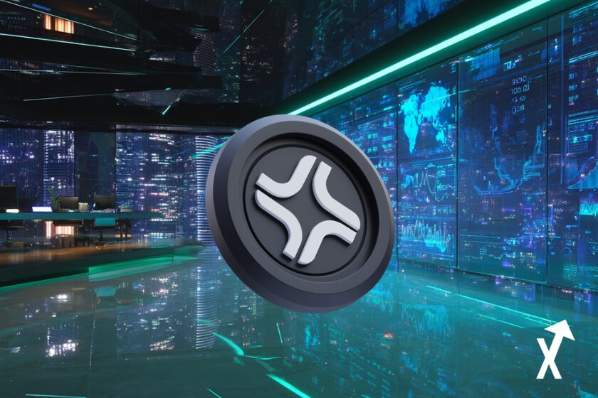 JITO token in futuristic blue background.