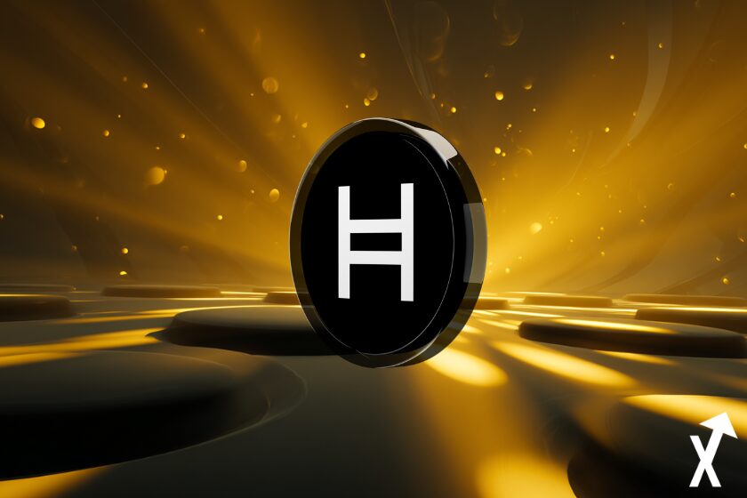 Futuristic black and yellow illuminated scene.