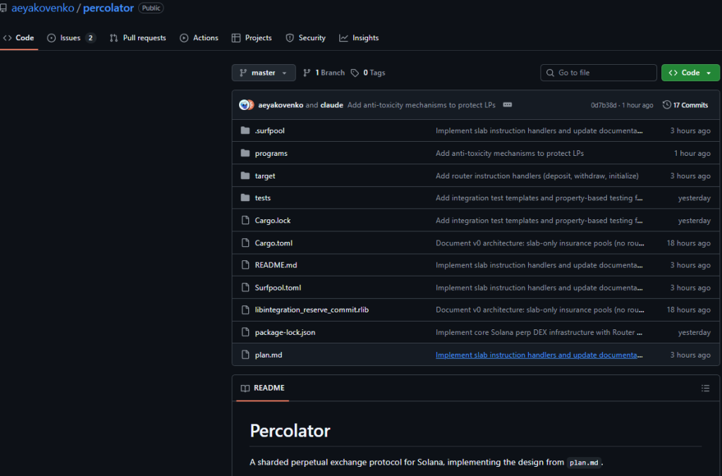 solana launch Percolator
