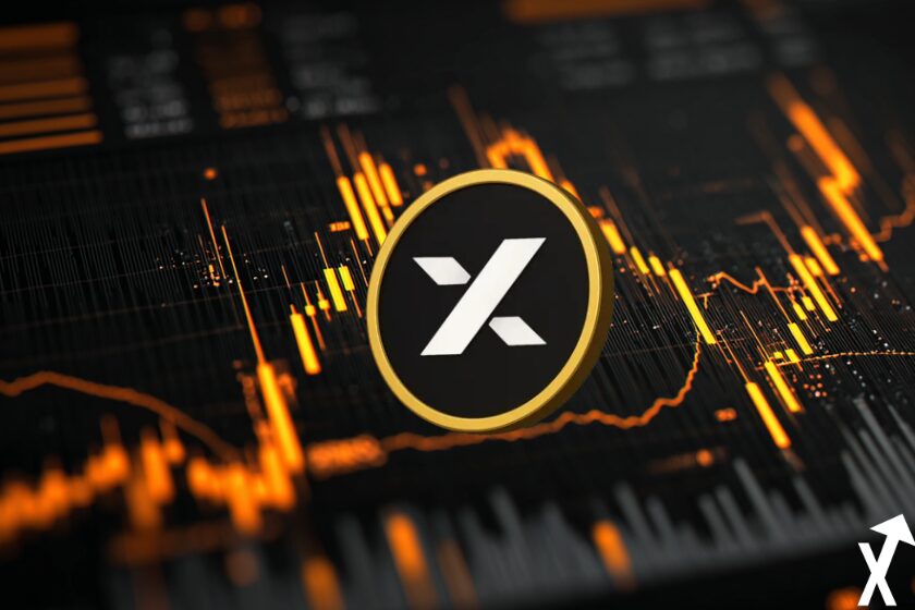 Myx coin on crypto trading chart.