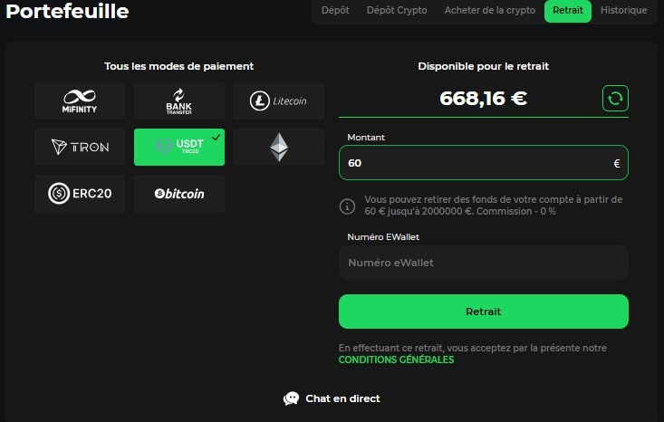 betify crypto withdrawal