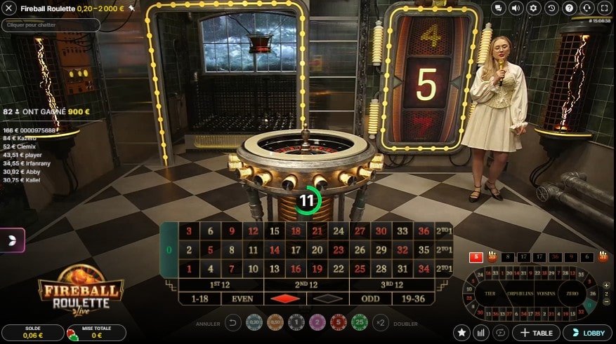 placing bets on live roulette
